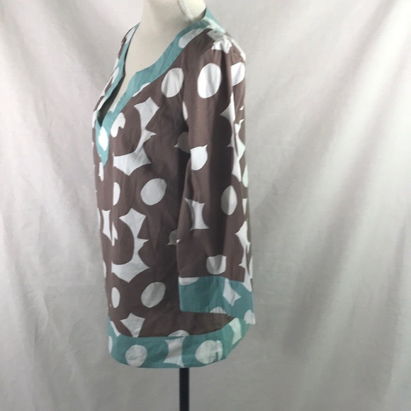 BODEN Tunic Casual Geometric top Size 12 - Picture 4 of 7